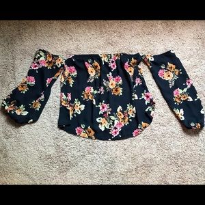 Off The Shoulder Floral Top